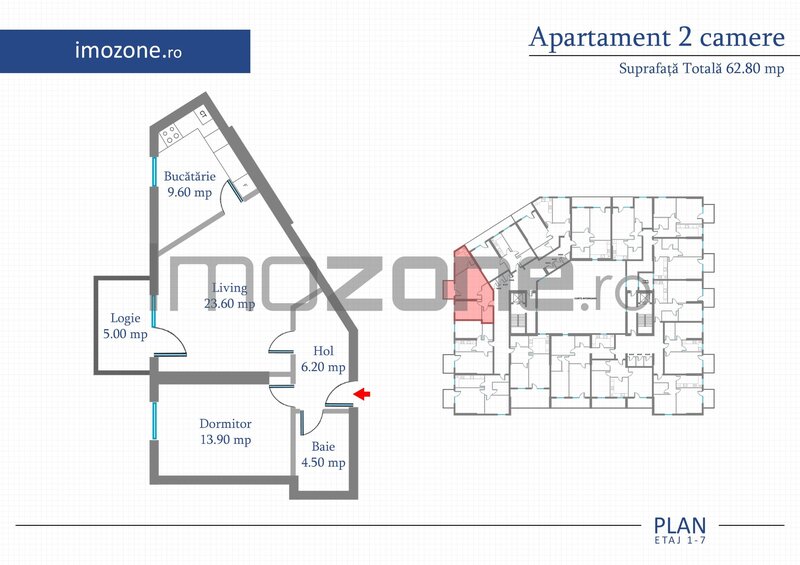 Apartament 2 camere 10% discount la avans - doar in august
